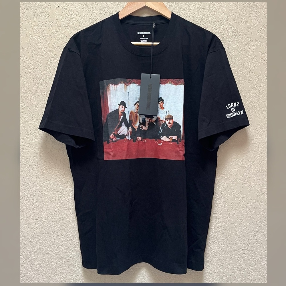 Neighborhood Men's x Lordz of Brooklyn 3 T-Shirt Black Color Size Large